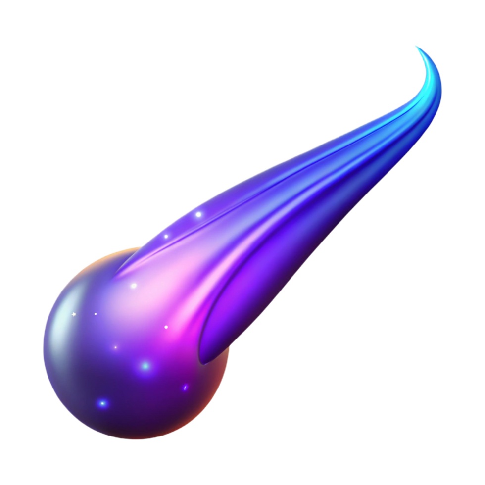 Abstract Purple Cosmic Orb A dynamic depiction of an orb navigating a world of cosmic purple, captured in abstract art in a digital world. png