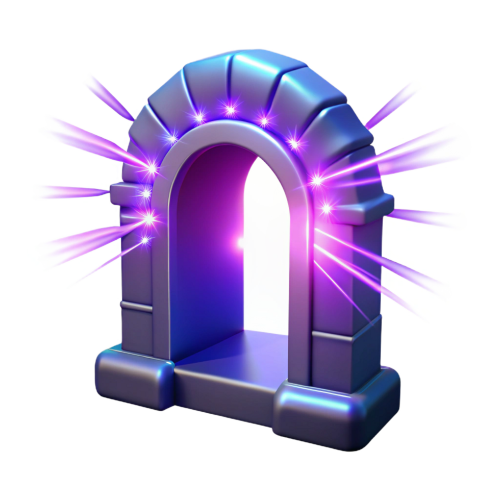 Glowing Archway Leading to a Mysterious and Enchanting Other World png