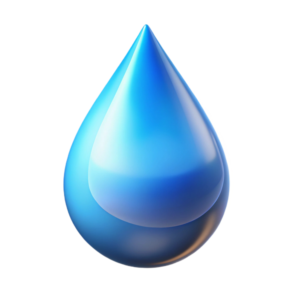 Liquid Drop A Three Dimensional Render in a Creative Scene of Design png