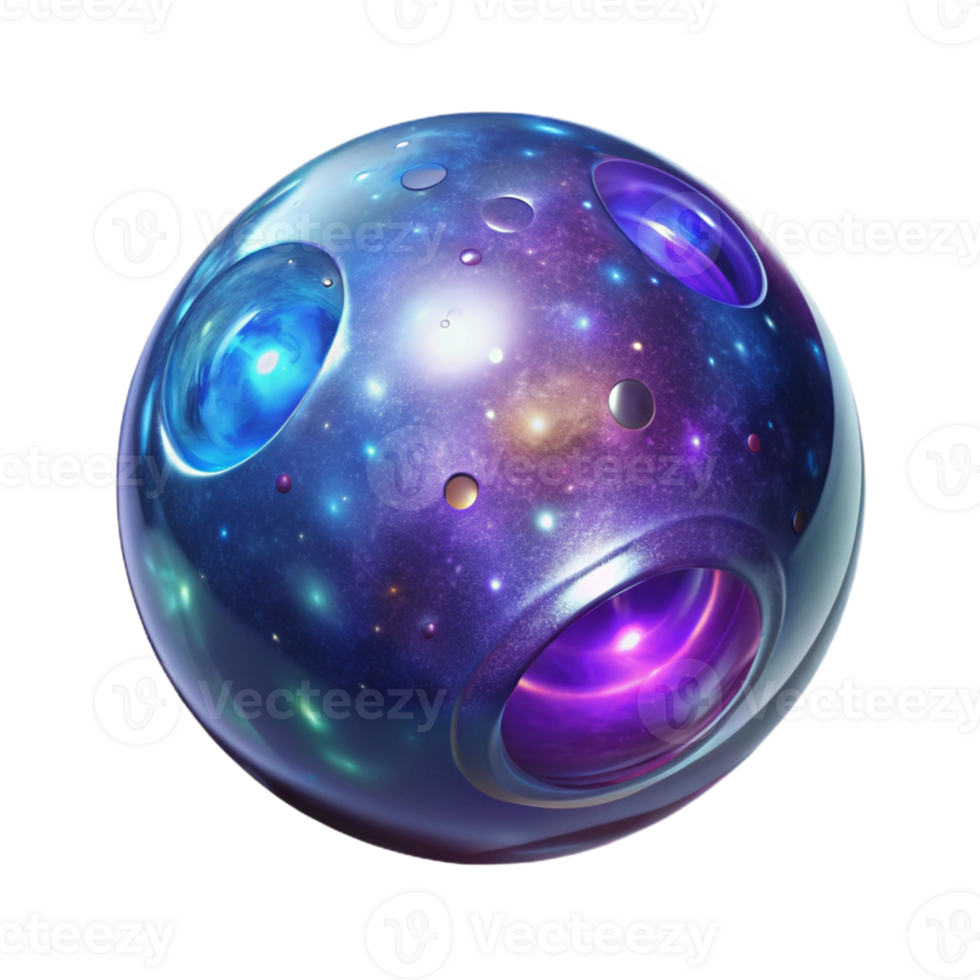 Cosmic Orb Universe in a Sphere A conceptual 3D depiction of a cosmic orb, focusing on vibrant colors and dynamic design. png