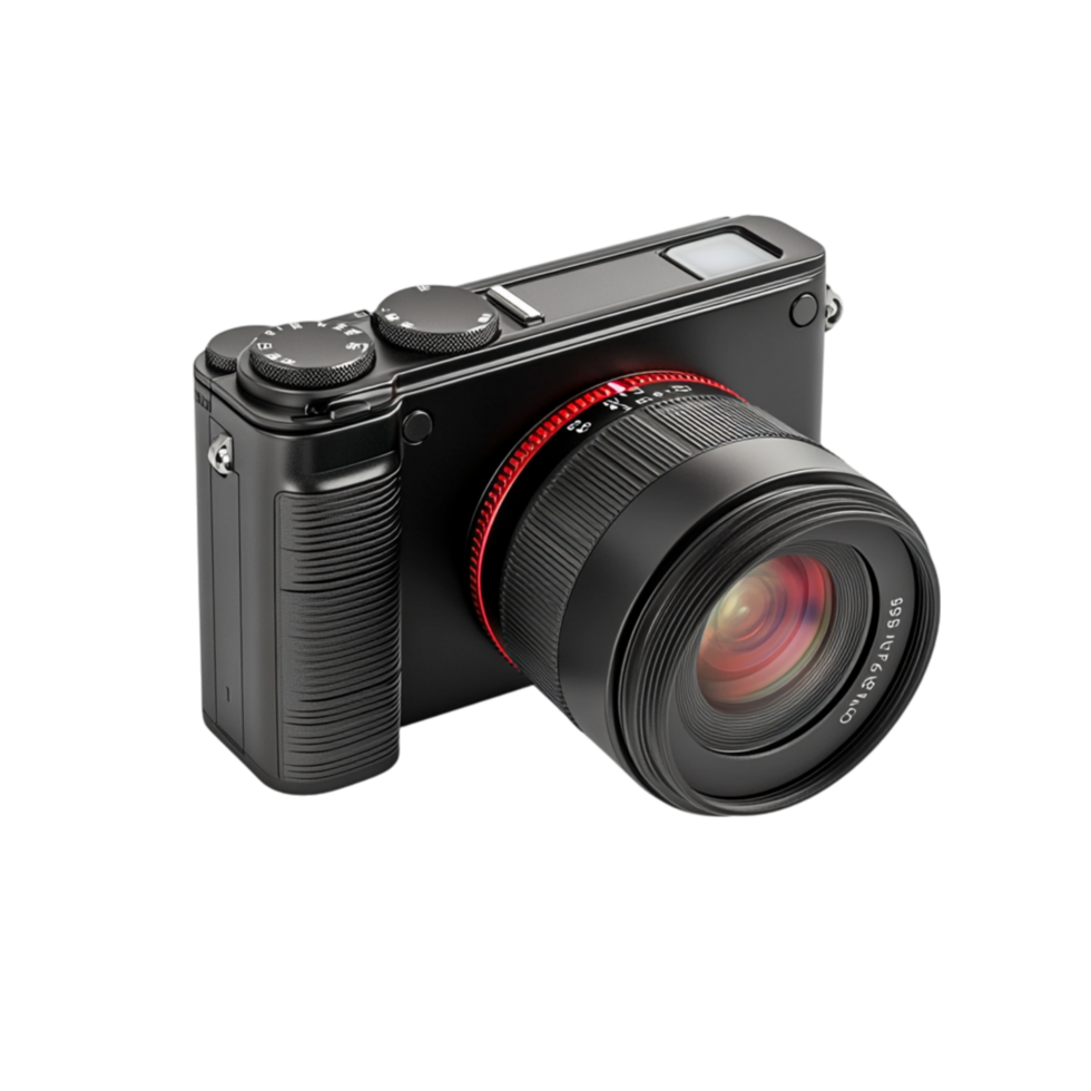 Professional digital camera with a large lens symbolizing graphy and the of capturing lifes memorable moments png