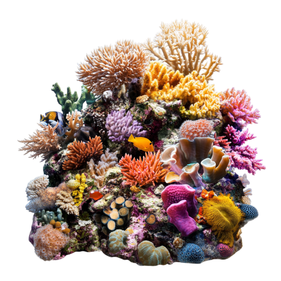 Colorful coral reef filled with marine life symbolizing biodiversity and the breathtaking wonders of the ocean png