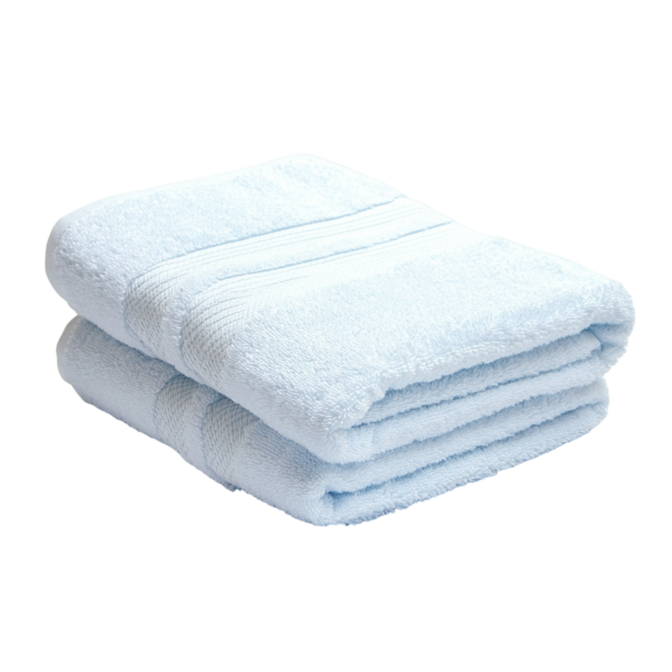 Soft white folded towels stacked neatly on top of each other providing warmth comfort and freshness after a relaxing bath or refreshing shower png