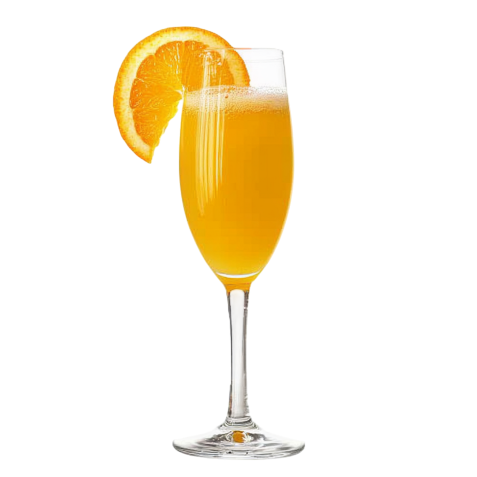 Orange juice in a glass with a slice of citrus bringing a fresh and zesty flavor to brighten up the morning png