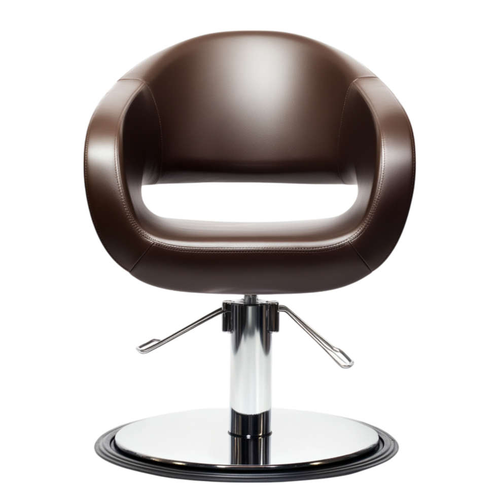 Salon chair symbolizing modern comfort adjustable luxury and a sleek addition to professional grooming spaces png