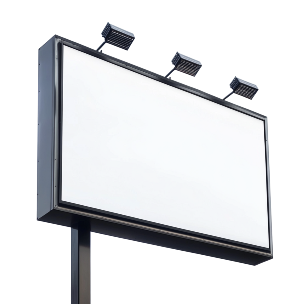 Blank billboard symbolizing advertising potential creative marketing and a canvas for bold campaigns png