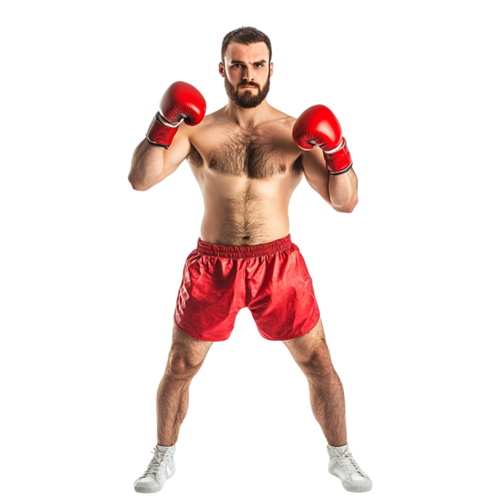Boxer symbolizing strength determination and a champion ready to conquer the ring with fierce energy png