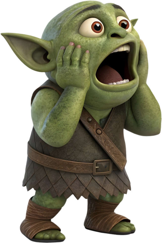 Adorable ogre boy with a cheerful expression. . png