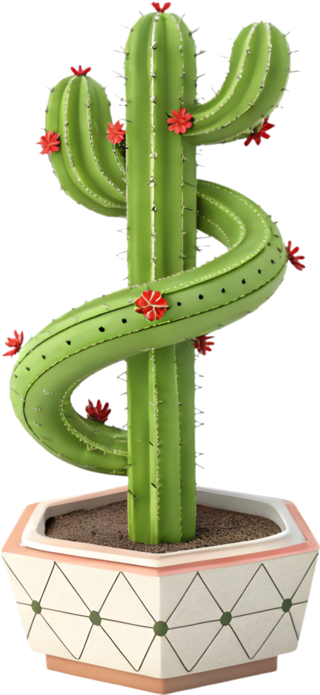 Charming cartoon cactus with friendly features. . png