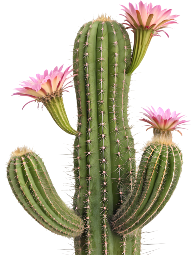 Cactus in full bloom with stunning desert beauty. . png