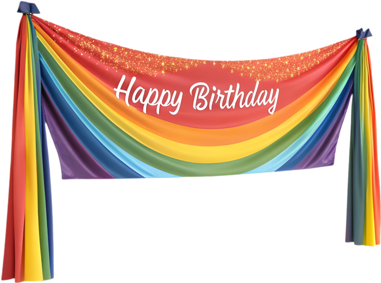 Party clipart with cheerful colorful pennant banner. . png