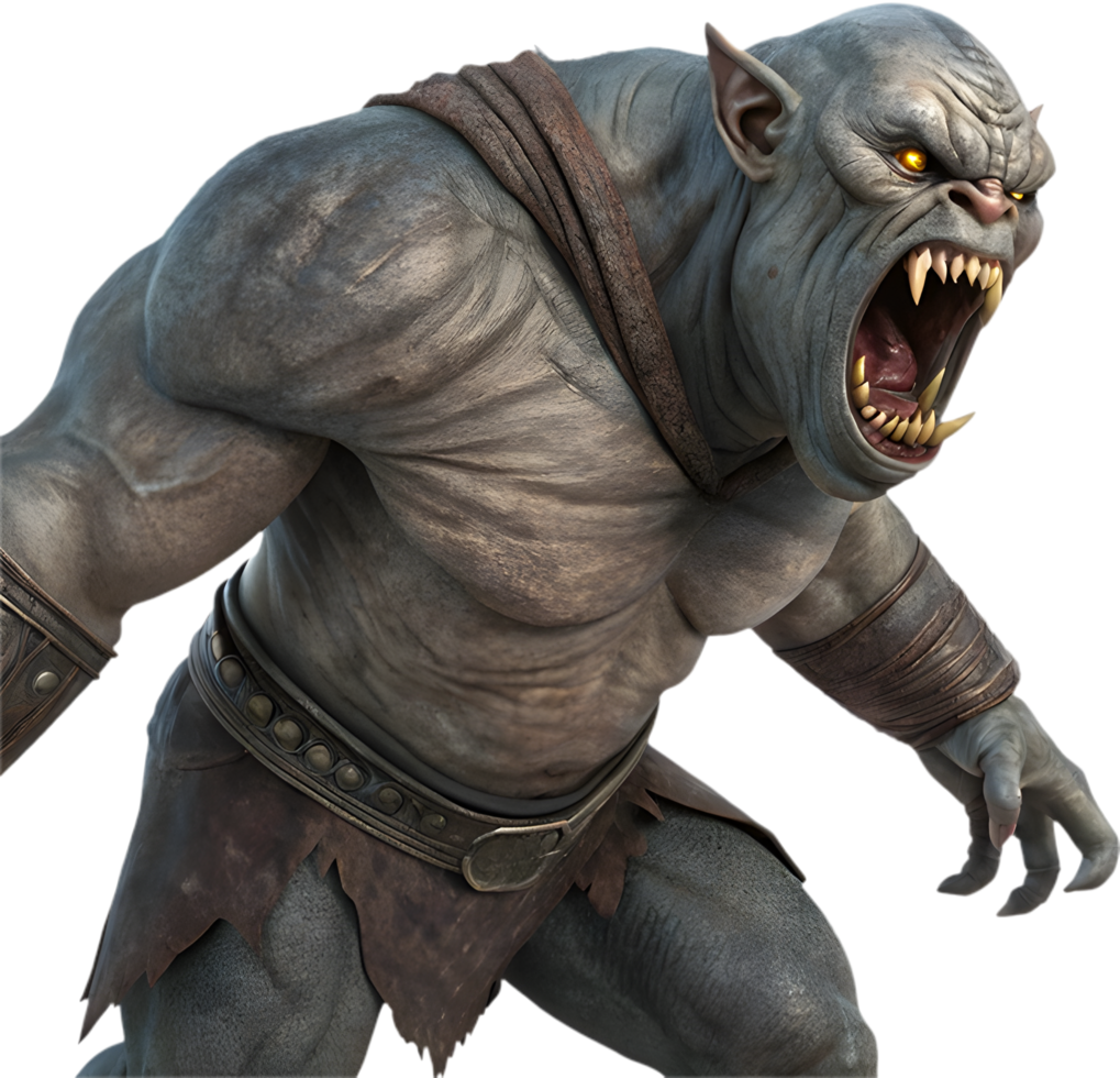 Frightening Ogre with Evil, Dark, and Hideous Features. . png