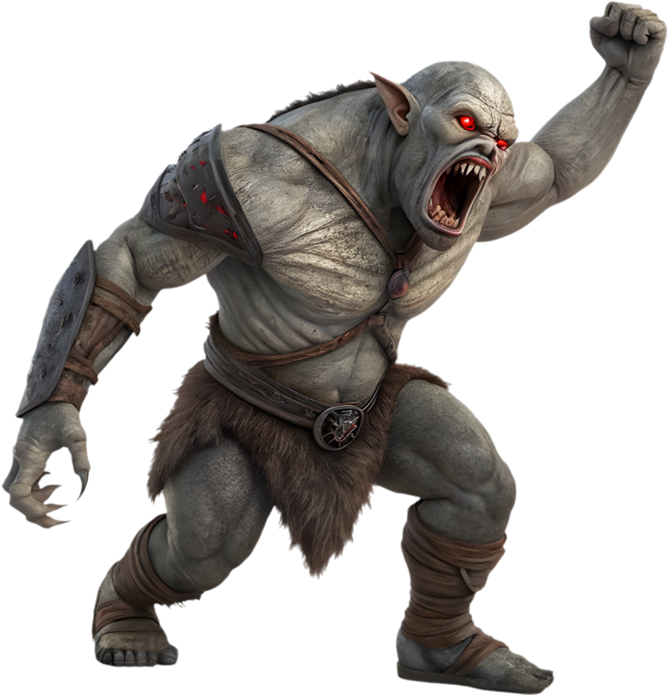 Terrifying Ogre Beast with Fierce Features. . png