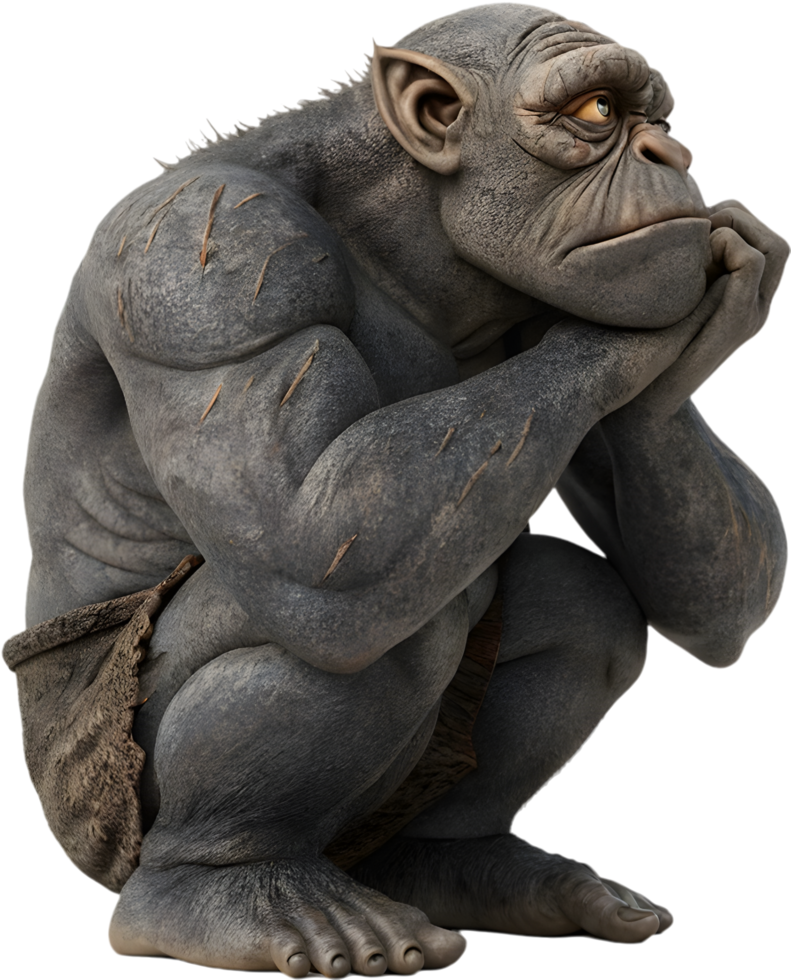 Hideous Ogre Monster with Dark, Ugly Features. . png