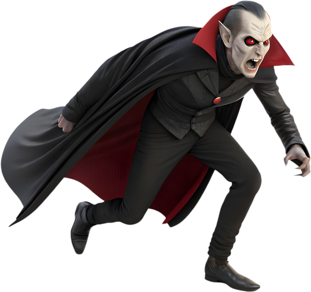 Scary Dracula Halloween Clipart for Frightening Home Decor. . png