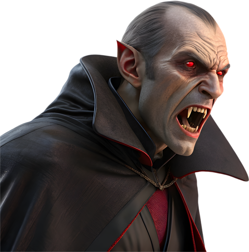 Spooky Halloween Vampire Clipart for Haunted House Decorations. . png