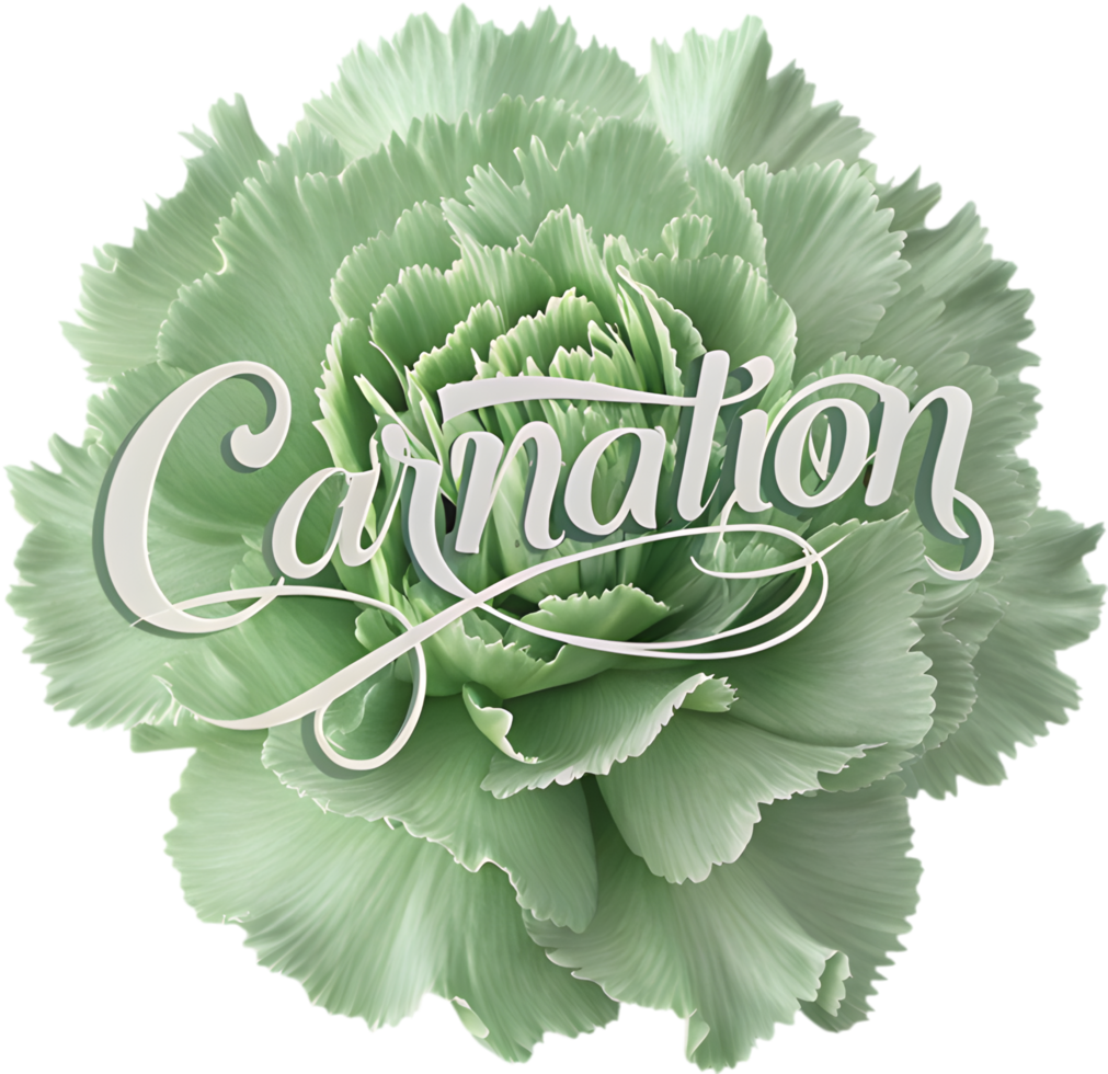 Celebrate Diversity with a Vibrant Green Carnation Pride Art. . png