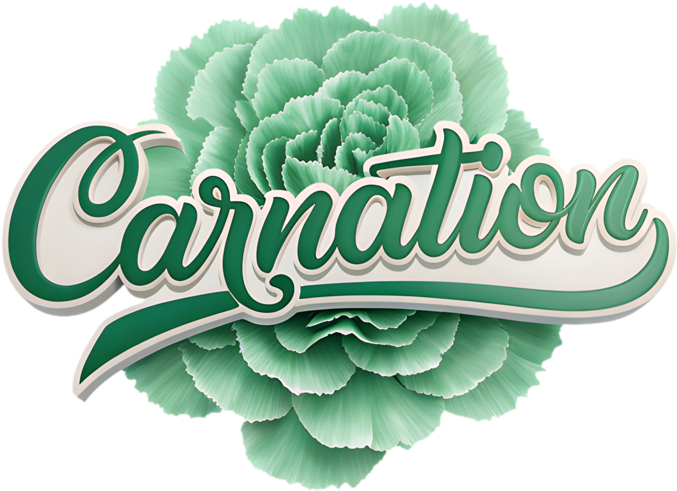 Love and Equality Shine in This Green Carnation Symbol. . png