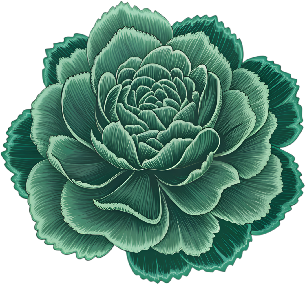 LGBTQ Love and Unity with Green Carnation Symbol Art. . png