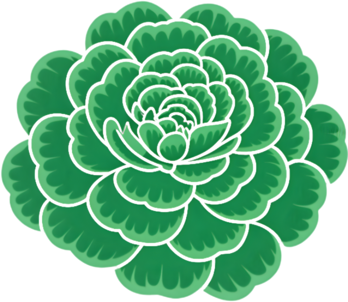 Beautiful Green Carnation Pride Clipart for Equality Awareness. . png