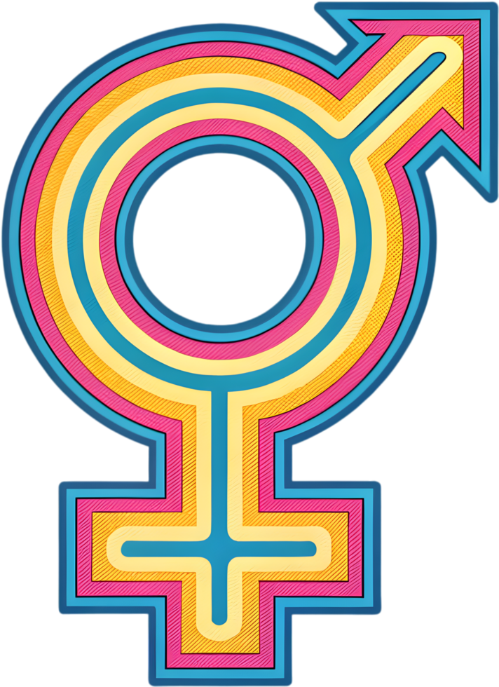 Vibrant pride symbols clipart celebrating LGBTQ history. . png