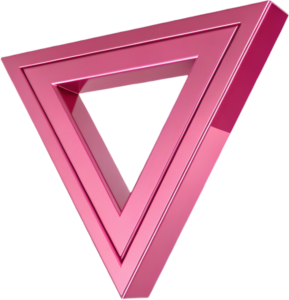 Inclusive LGBTQ Symbol with Pink Triangle Design. . png