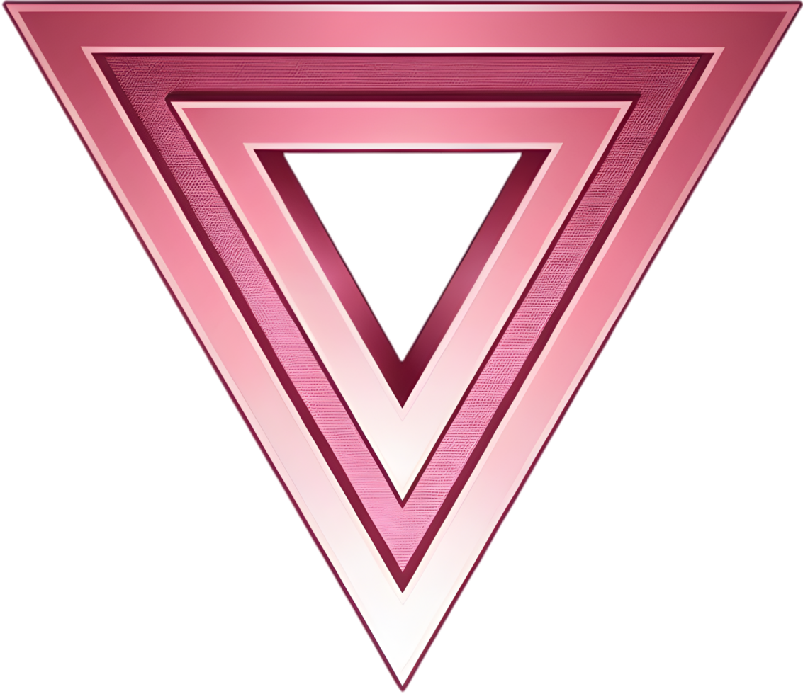 LGBTQ Pride Art with a Recognizable Pink Triangle. . png
