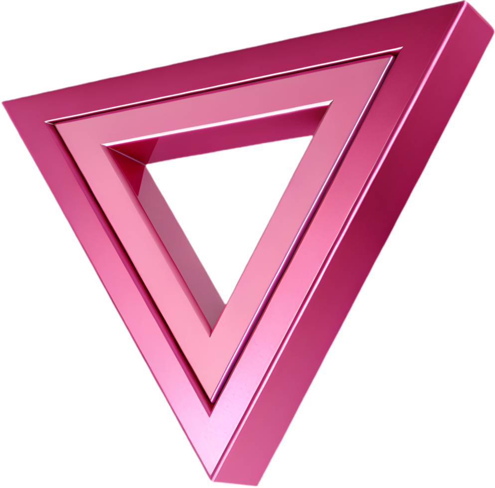 LGBTQ Rights Symbol with a Classic Pink Triangle. . png