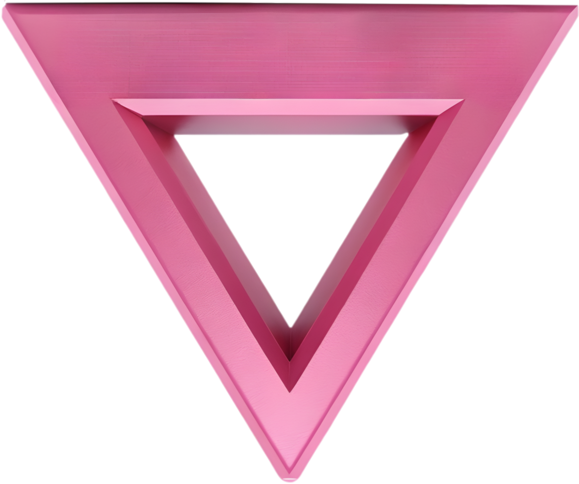 Pink Triangle LGBTQ Symbol for Unity and Support. . png