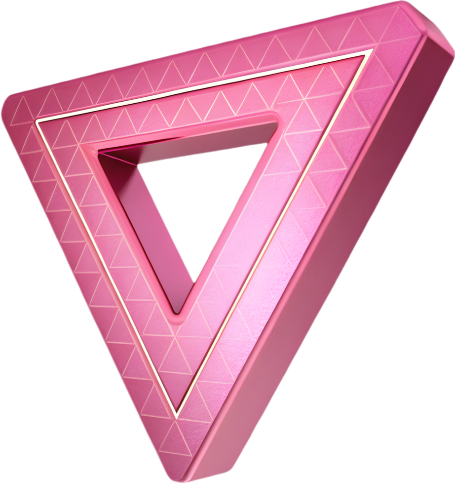 Inclusive LGBTQ Clipart Featuring a Pink Triangle. . png