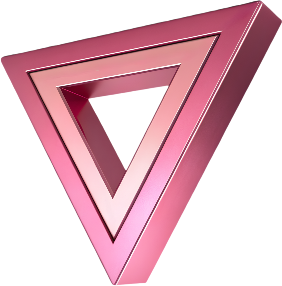 Pride Celebration LGBTQ Symbol with Pink Triangle. . png