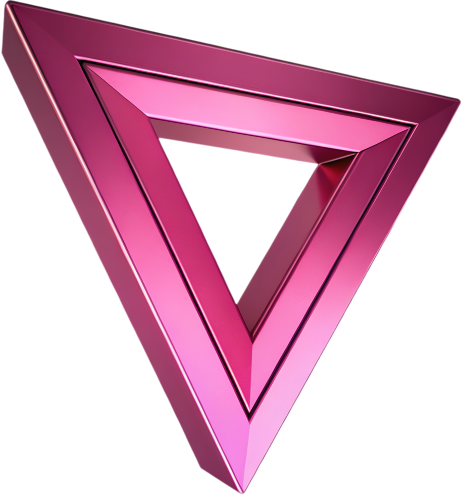 LGBTQ Movement Symbol Featuring a Pink Triangle. . png