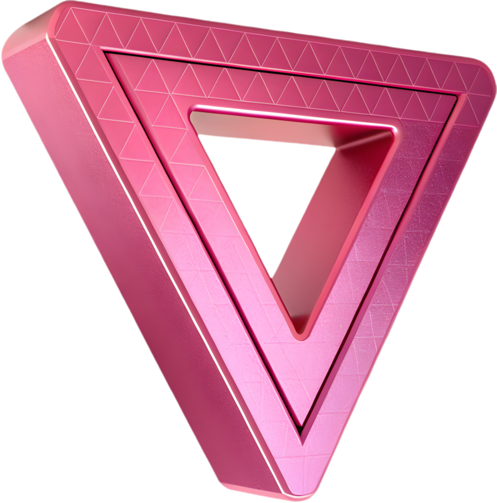 Empowering LGBTQ Symbol with Vibrant Pink Triangle. . png
