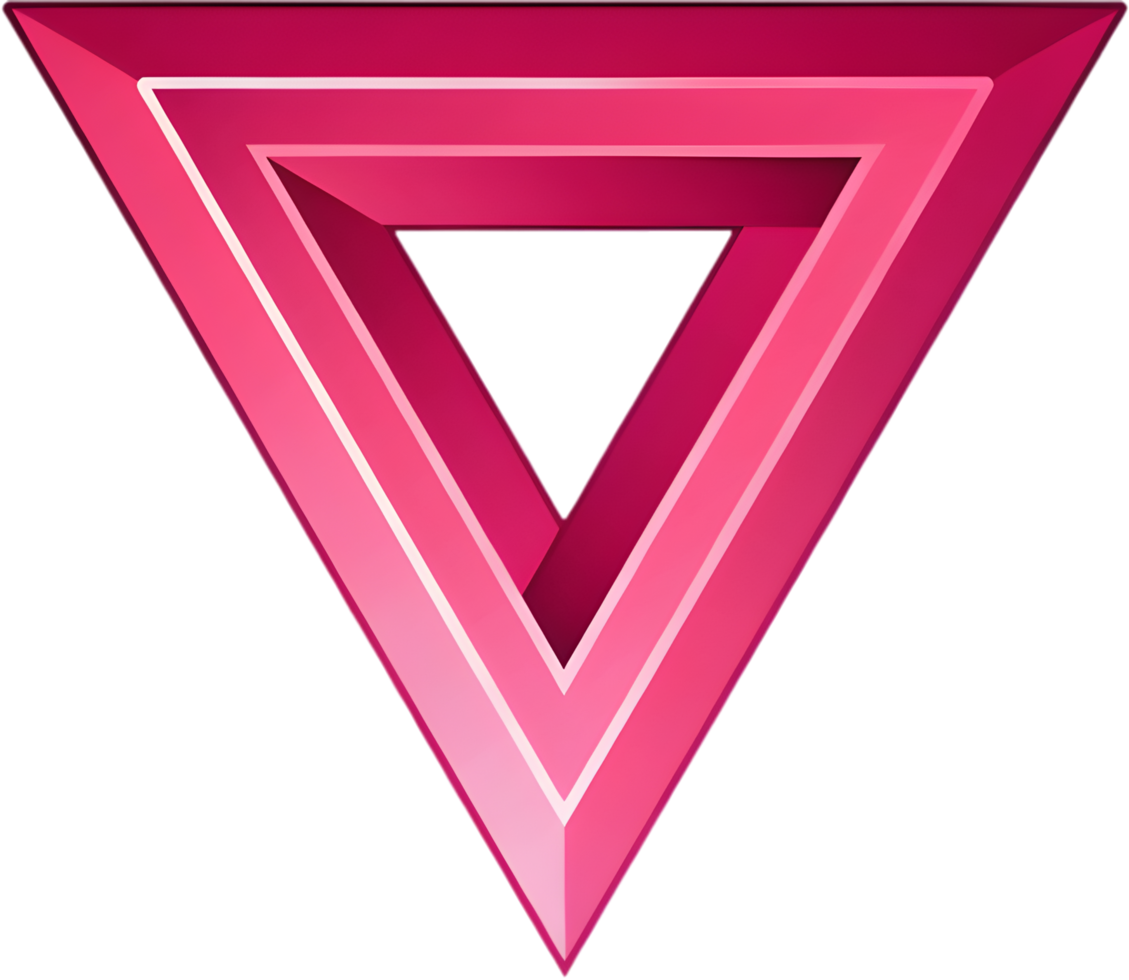 Pink Triangle LGBTQ Symbol for Love and Tolerance. . png