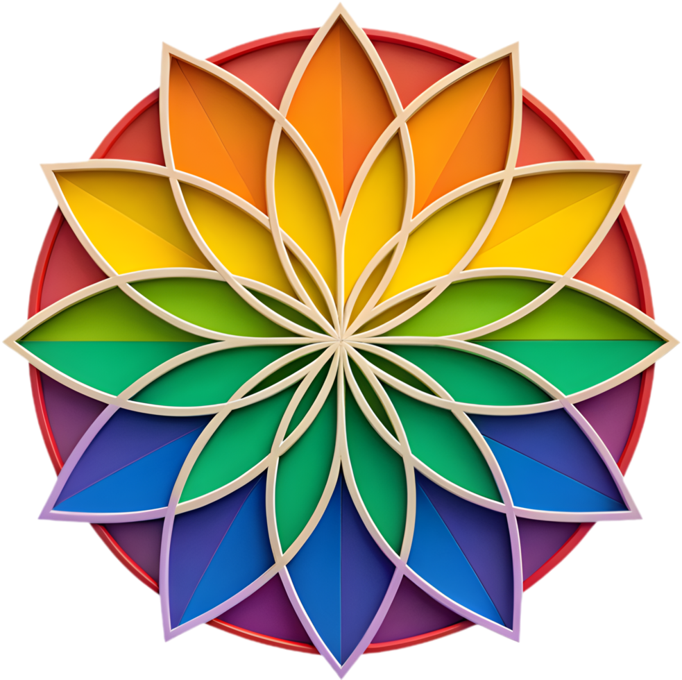 Pride LGBTQ Symbol for Love and Inclusion in a Beautiful Design. . png