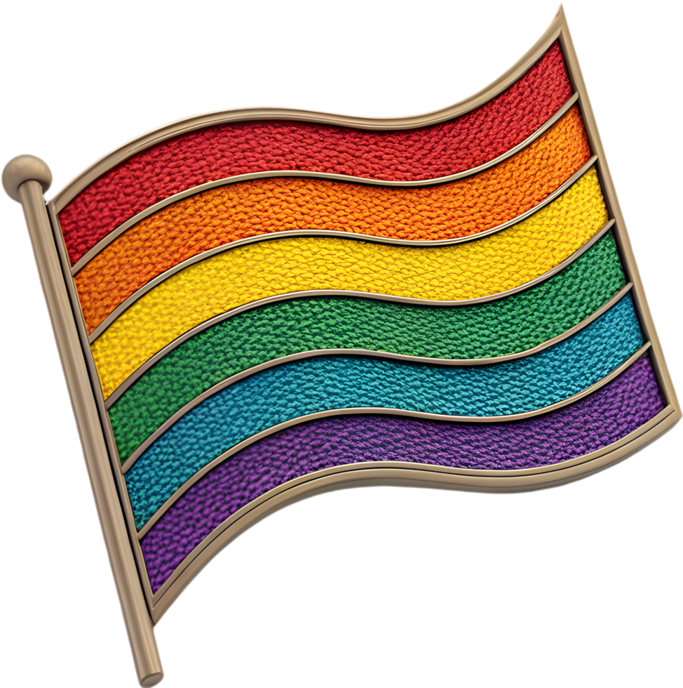 Rainbow-colored pride flag showing LGBTQ solidarity. . png