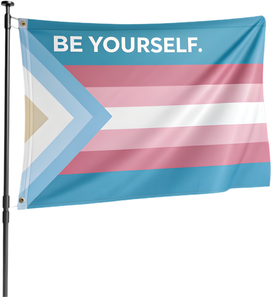 Bright pride flag representing LGBTQ diversity. . png