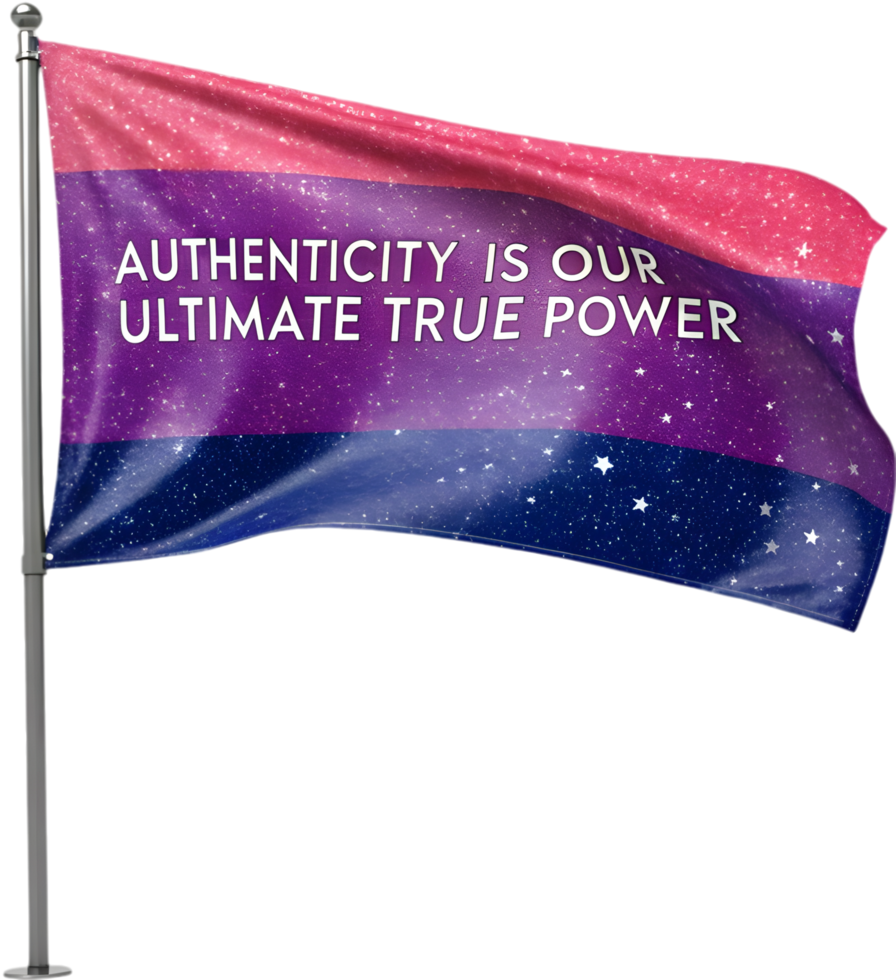Vibrant LGBTQ flag representing freedom and love. . png