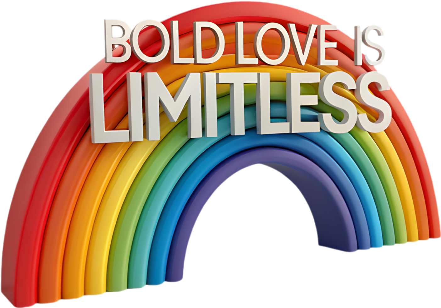LGBTQ Rainbow Arch Clipart for Celebrating Diversity and Unity . png