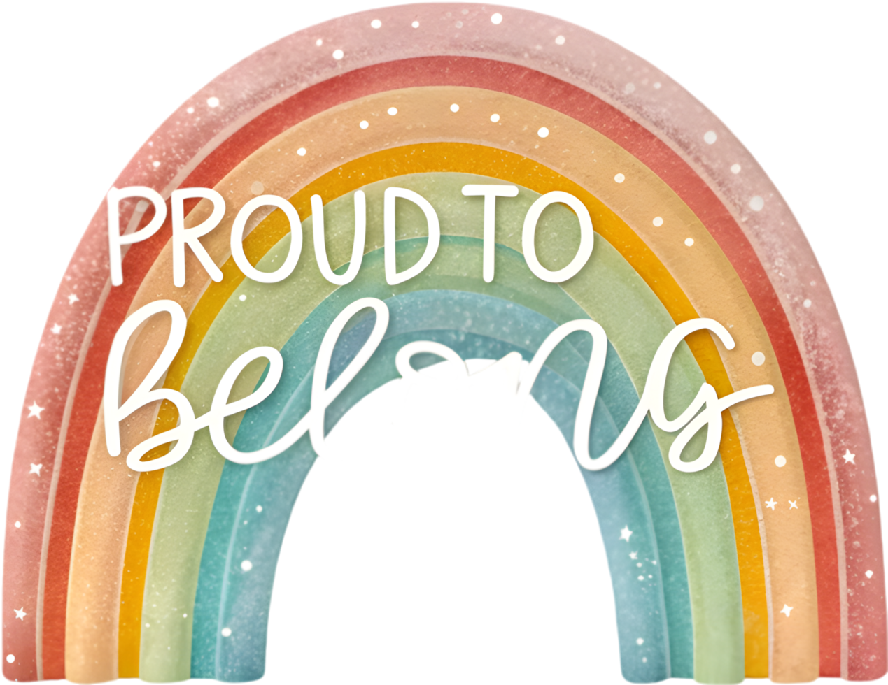 Inclusive Rainbow Arch Clipart for LGBTQ Pride Events . png