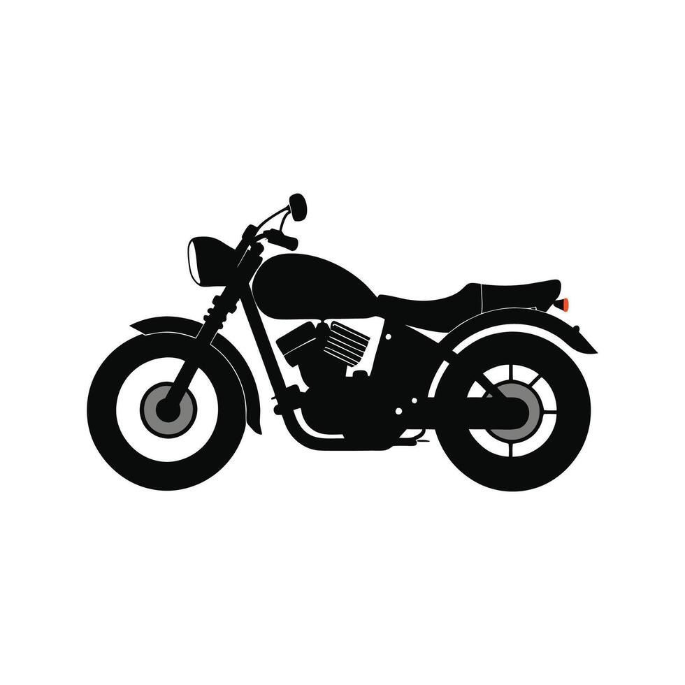 motor bike silhouette design on a white background vector