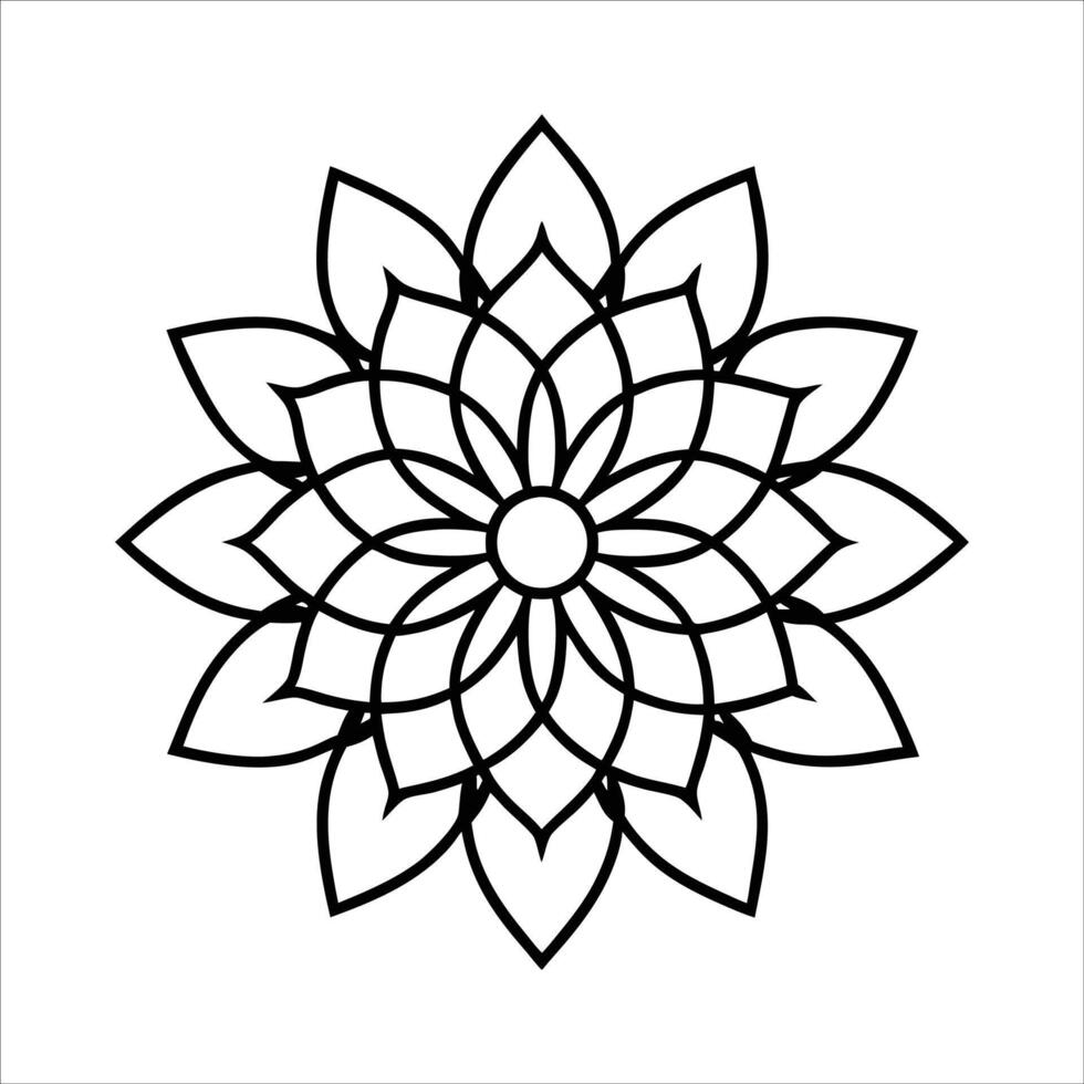 Beautiful Flower Mandala design vector