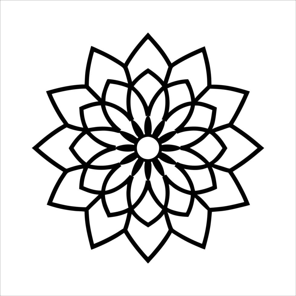 Beautiful Flower Mandala design background vector
