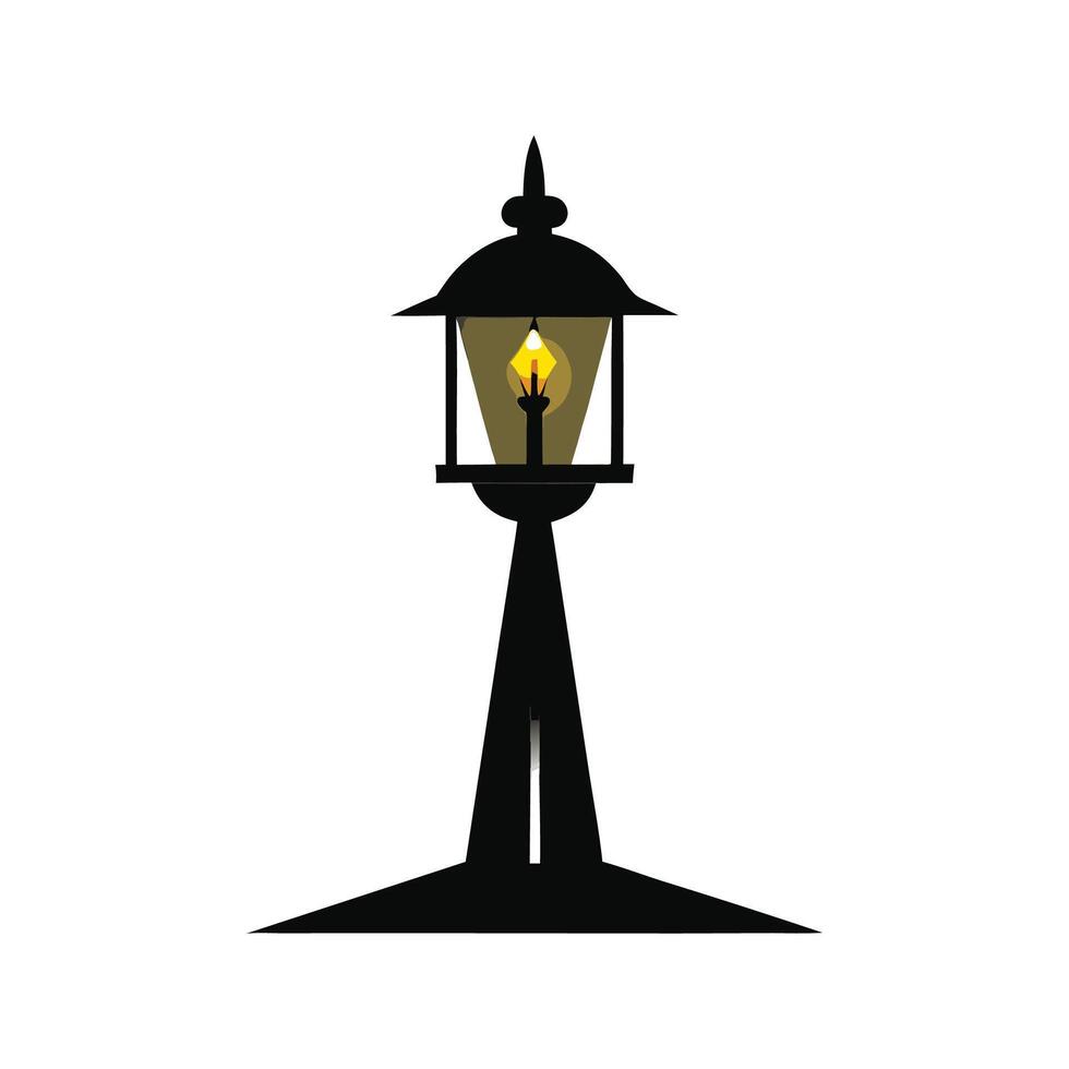 light silhouette design vector
