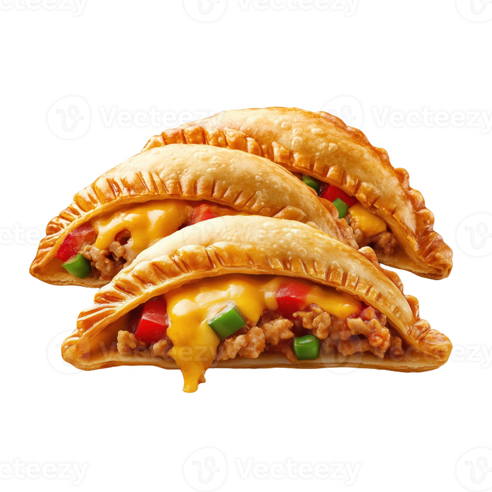 Delicious empanadas filled with meat and cheese perfect for a snack or meal png