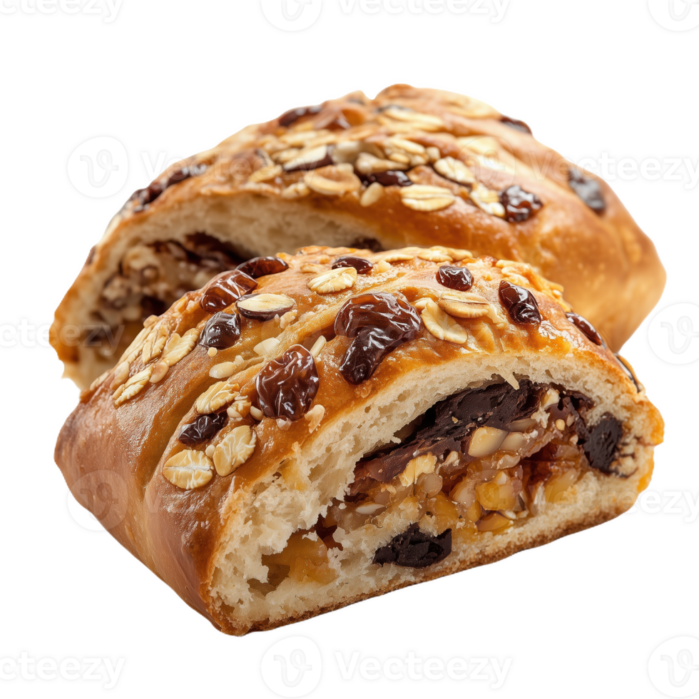 Delicious galola sweet filled with fruits and nuts ready for enjoyment at a cozy cafe png