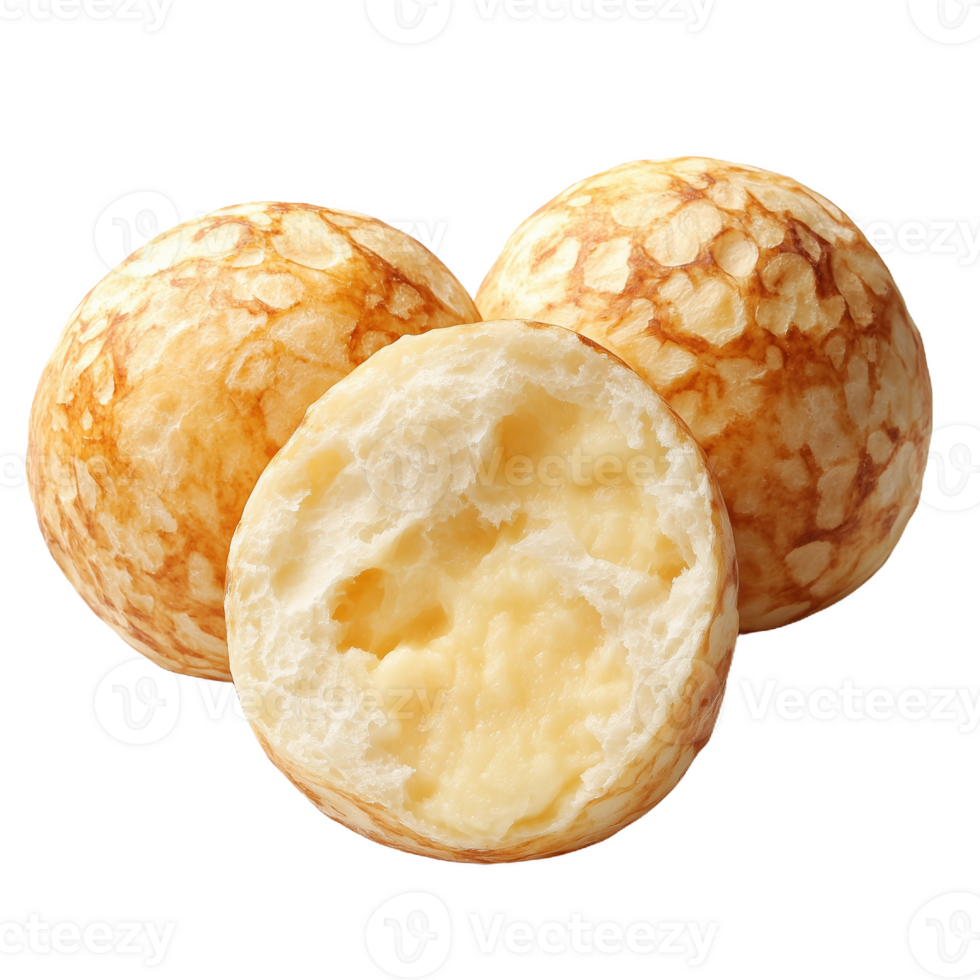Delicious Brazilian pao de queijo served fresh from a local bakery png