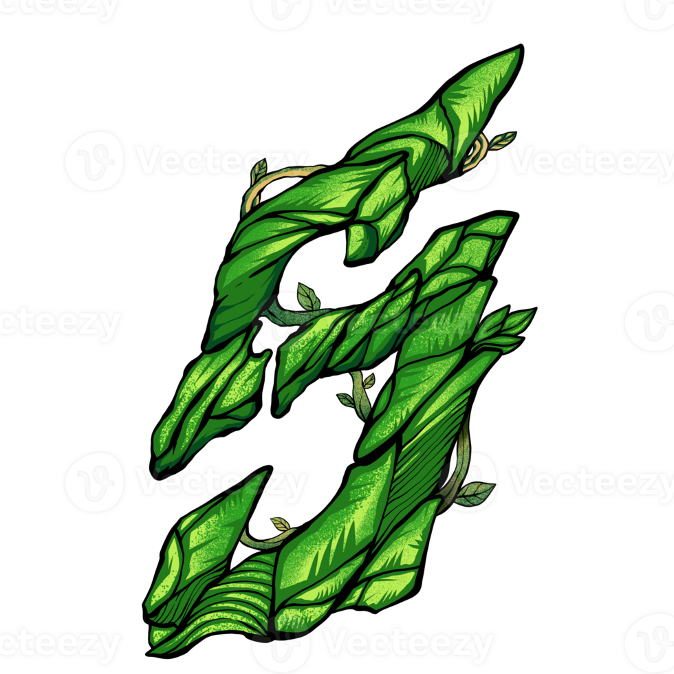 Font S Typography Plant png
