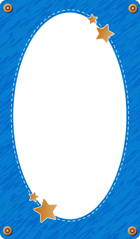 Story frame, Y2K jeans dash style png