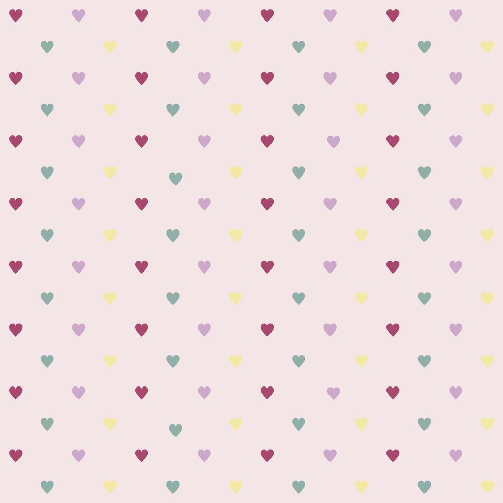 color heart patern vector